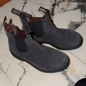 Blundstone gray  Blue Chelsea Boots